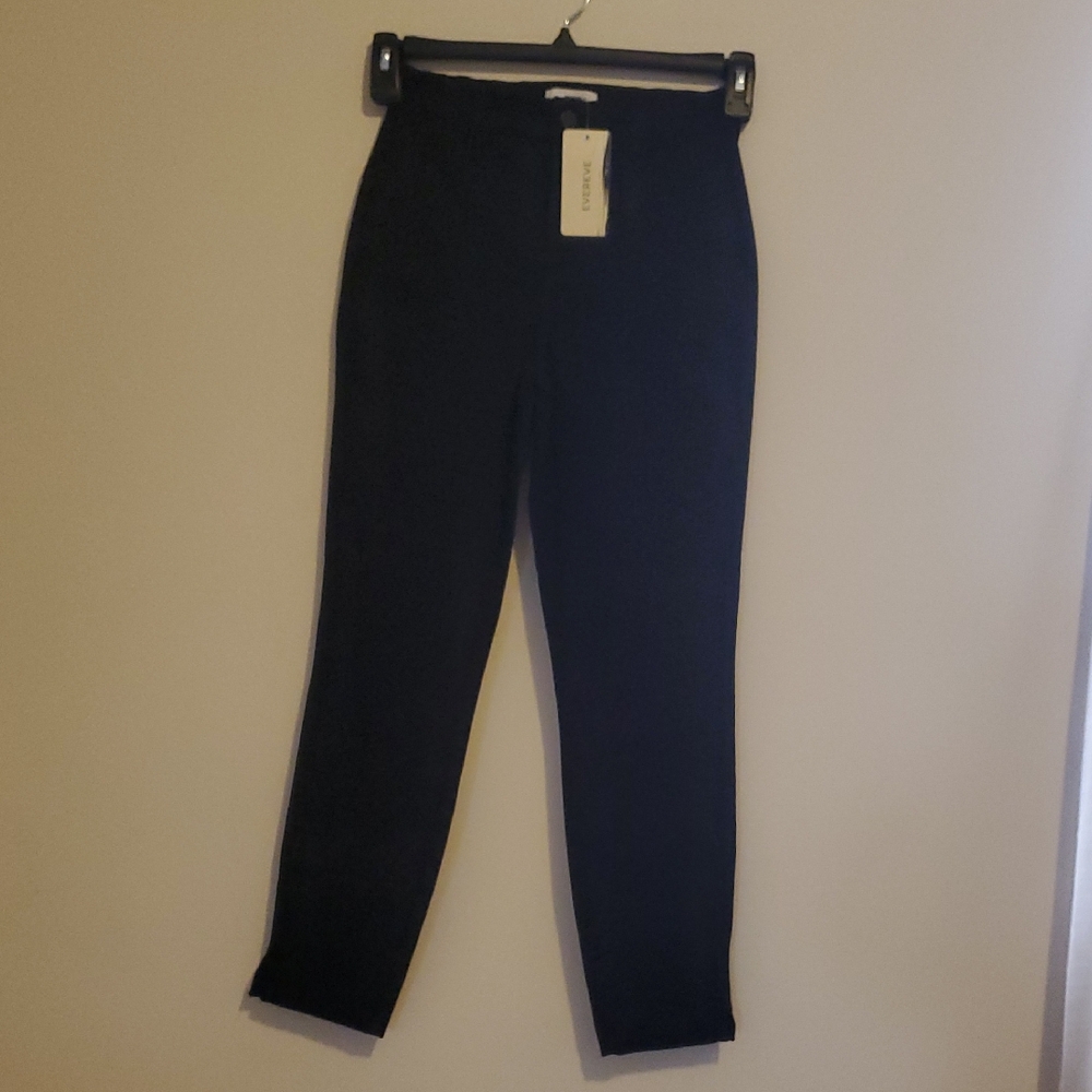 NWT Evereve Women's Classic Black Pants